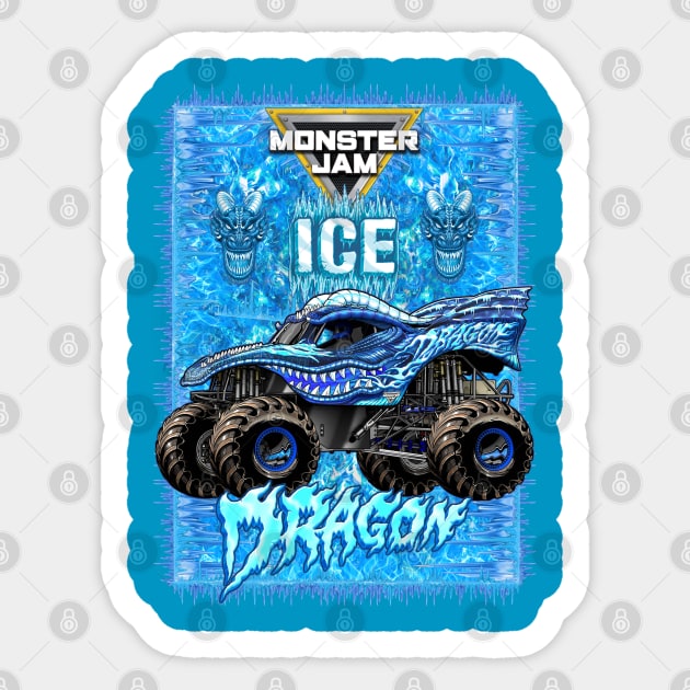 The Blue Ice Dragon Sticker by rickyrickbob